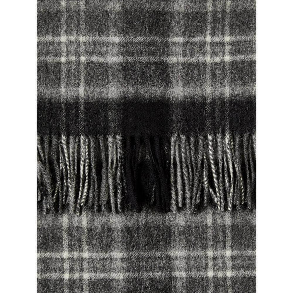 Selected Tope Wool Check Scarf